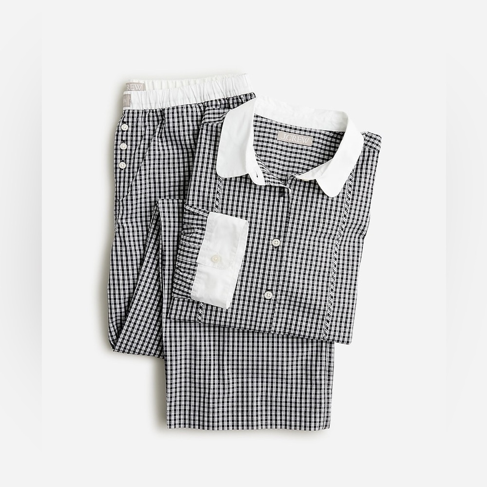 J.Crew Cotton Poplin Pajama Pant(only) in Cooper Plaid